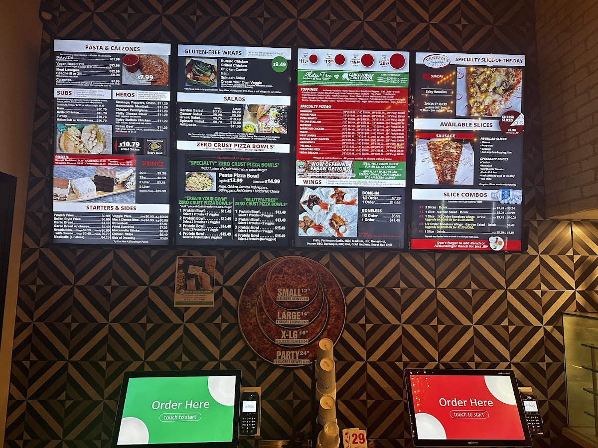 Menu Venezia's New York Style Pizzeria-1