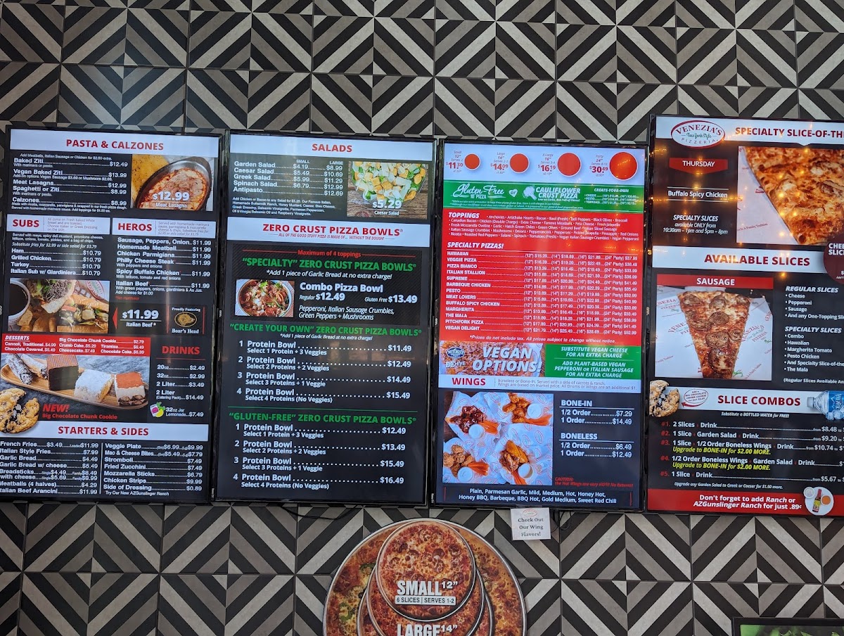 Menu Venezia's New York Style Pizzeria-3