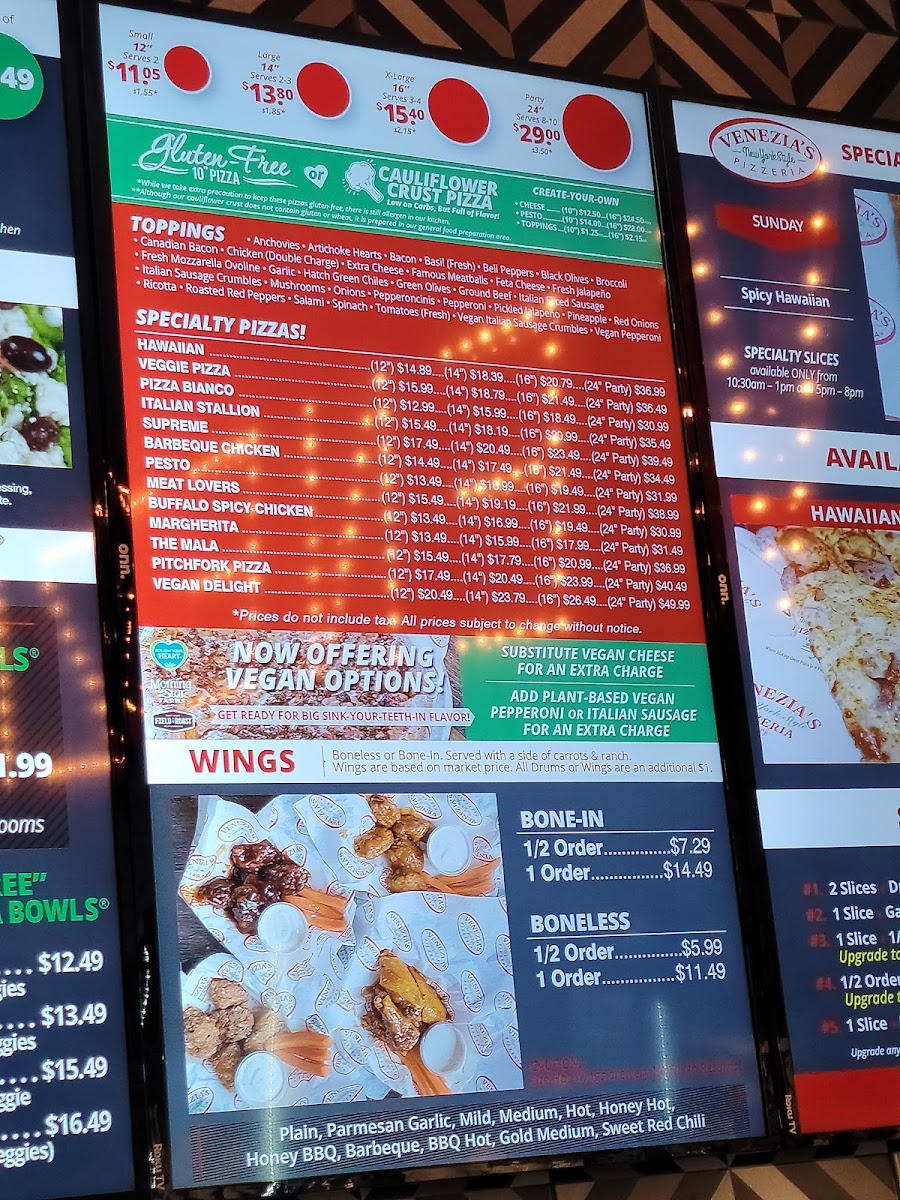 Menu Venezia's New York Style Pizzeria-6